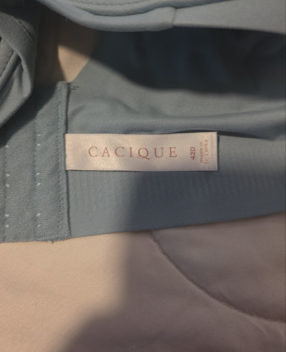 Cacique Light Blue Underwire Lightly Lined Balconette 42D - Picture 2 of 4